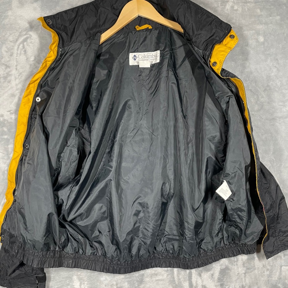 Columbia Mens Colorado Buffaloes Windbreaker Jacket Black Gold XM505C Large - Picture 7 of 12